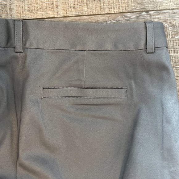 Michael Kors gray ankle dress pants with pockets and zipper single button zip 4 - Picture 6 of 10